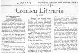 Fisonomía histórica de Chile