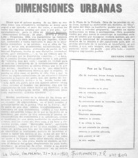 Dimensiones urbanas