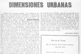 Dimensiones urbanas