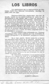 La abolición de la esclavitud