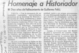 Homenaje a historiador.