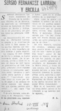 Sergio Fernández Larraín y Ercilla