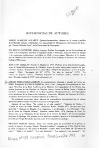 Referencias de autores.