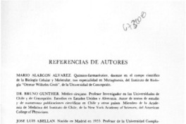 Referencias de autores.