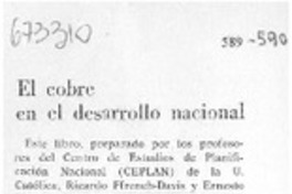 El cobre en el desarrollo nacional