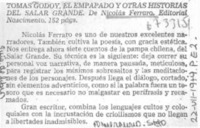 Tomás Godoy, el empapado y otras historias del salar grande.