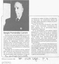 Sergio Fernández Larraín.