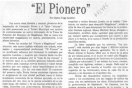 El pionero".