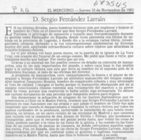 D. Sergio Fernández Larraín