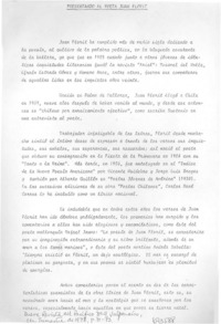 Presentando al poeta Juan Florit