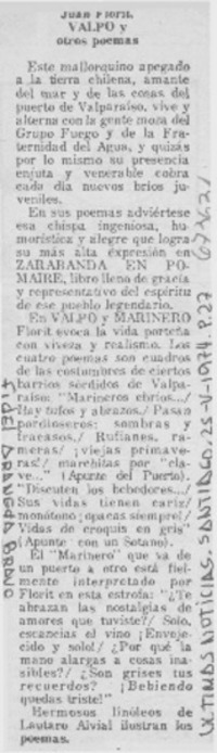 Valpo y otros poemas