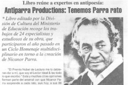 Antiparra productions: tenemos Parra rato.