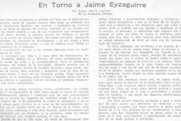 En torno a Jaime Eyzaguirre