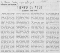 Tiempo de ayer