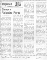 Siempre Alejandro Flores