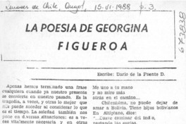 La poesía de Georgina Figueroa