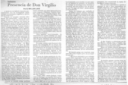 Presencia de don Virgilio
