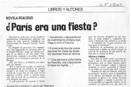 París era una fiesta?