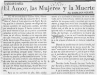El amor, las mujeres y la muerte