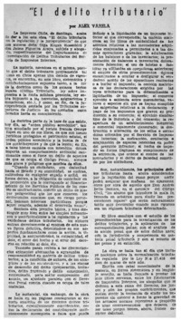 El delito tributario"