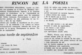 Rincón de la poesía.