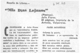 Mis días lejanos