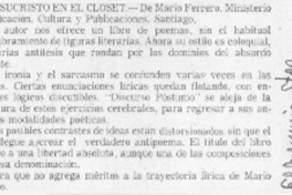 Jesucristo en el closet.