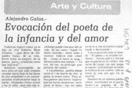 Evocación del poeta de la infancia y del amor