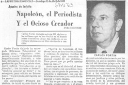 Napoleón, el periodísta y el ocioso creador