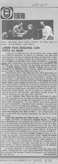 Lindo país esquina con vista al mar