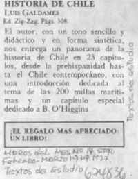 Historia de Chile.