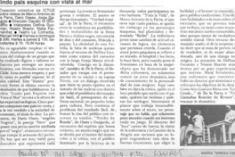 Lindo país esquina con vista al mar.