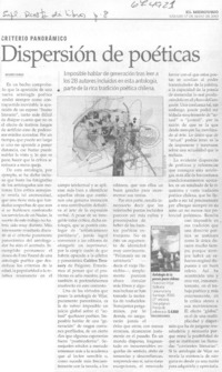 Dispersión de poéticas