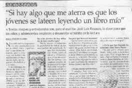 "Si hay algo que me aterra es que los jóvenes se lateen leyendo un libro mío" (entrevista)