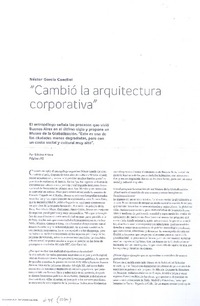 Cambió la arquitectura corporativa (entrevista)