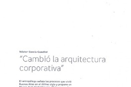 Cambió la arquitectura corporativa (entrevista)