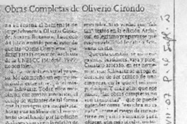 Obras completas de Oliverio Girondo