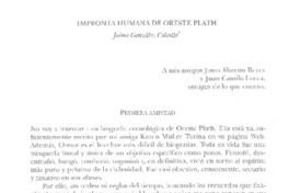 Impronta humana de Oreste Plath