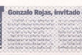 Gonzalo Rojas, invitado especial en Cuba