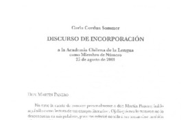 Discurso de incorporación