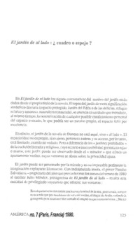 El jardín de al lado: ¿cuadro o espejo?