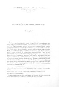 La condición latinoamericana de Lihn