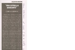 Una estrella danzante