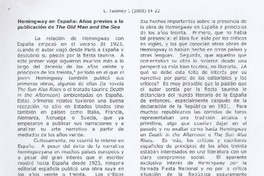 Hemingway en España