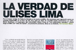 La verdad de Ulises Lima