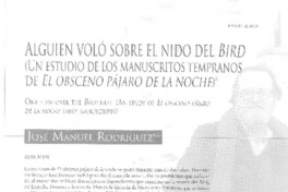 Alguien voló sobre el nido del bird