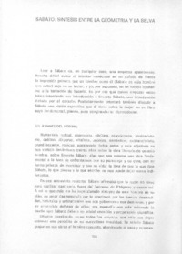 Sábato: síntesis entre la geometría y la selva