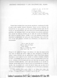 Antonio Machado y las galerías del alma