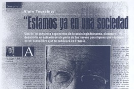 "Estamos ya en una sociedad de mujeres"