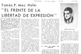 El frente de la libertad de expresión